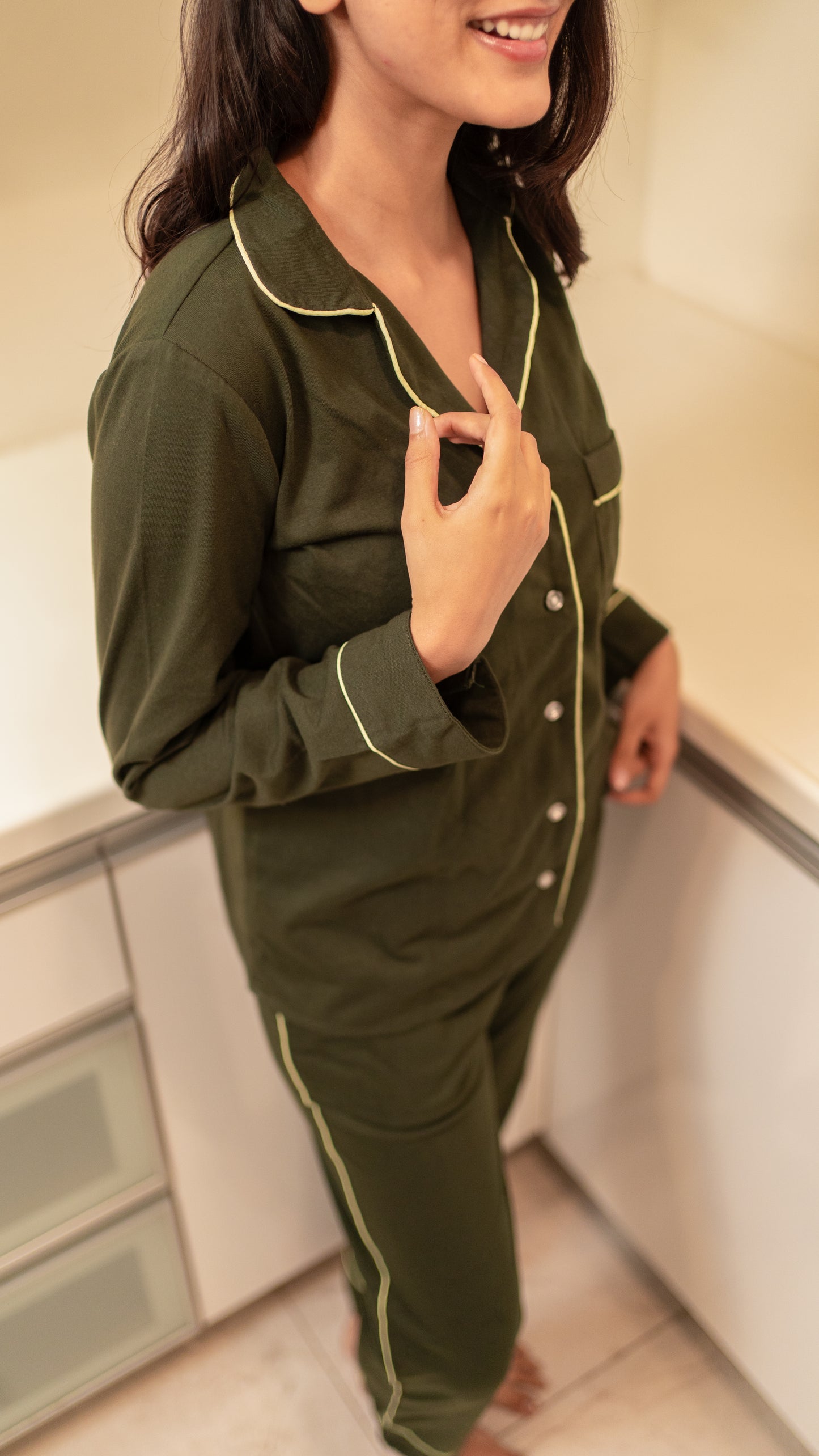Olive green cotton