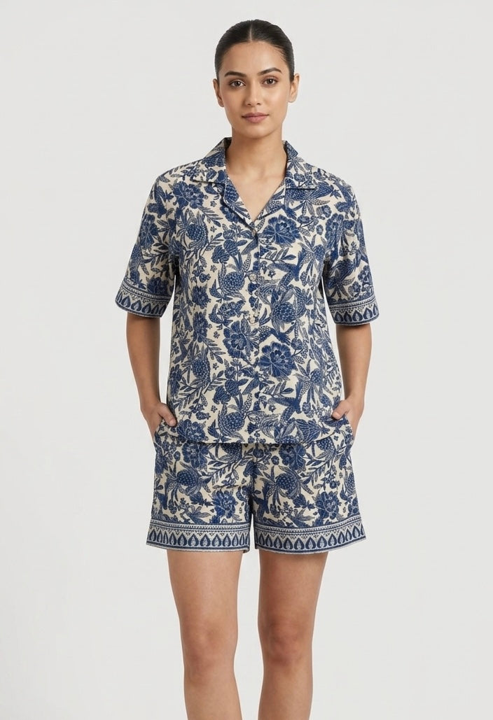 Tropical haze shorts set