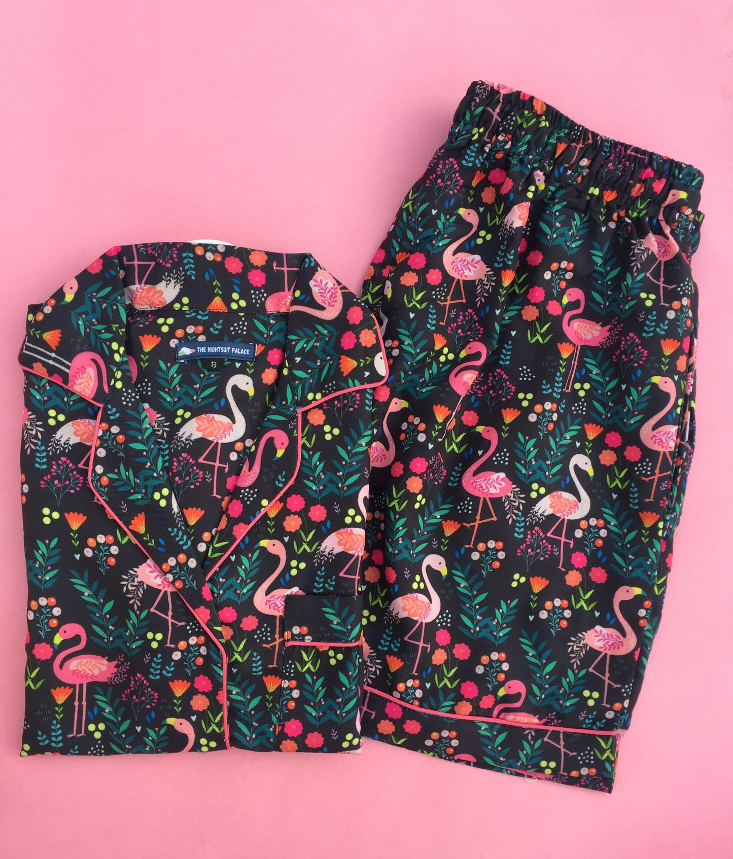 Floral Flamingo PJ set