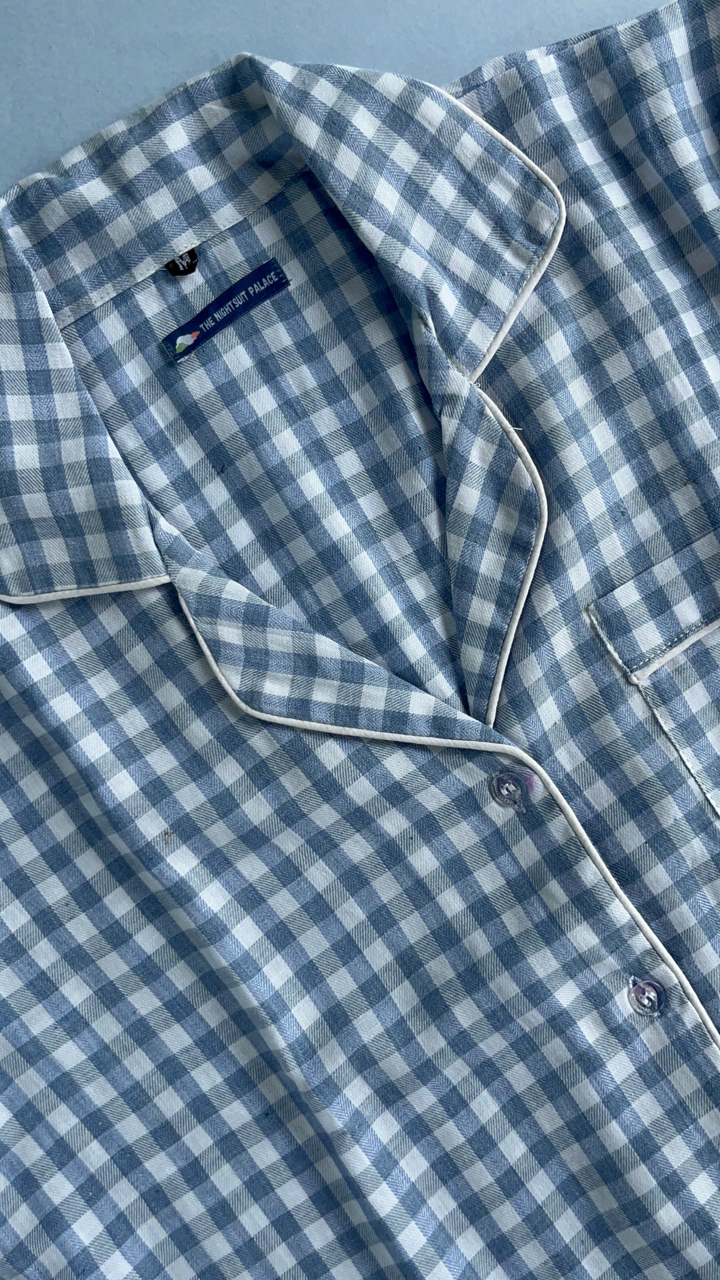 Blue Checks PJ set