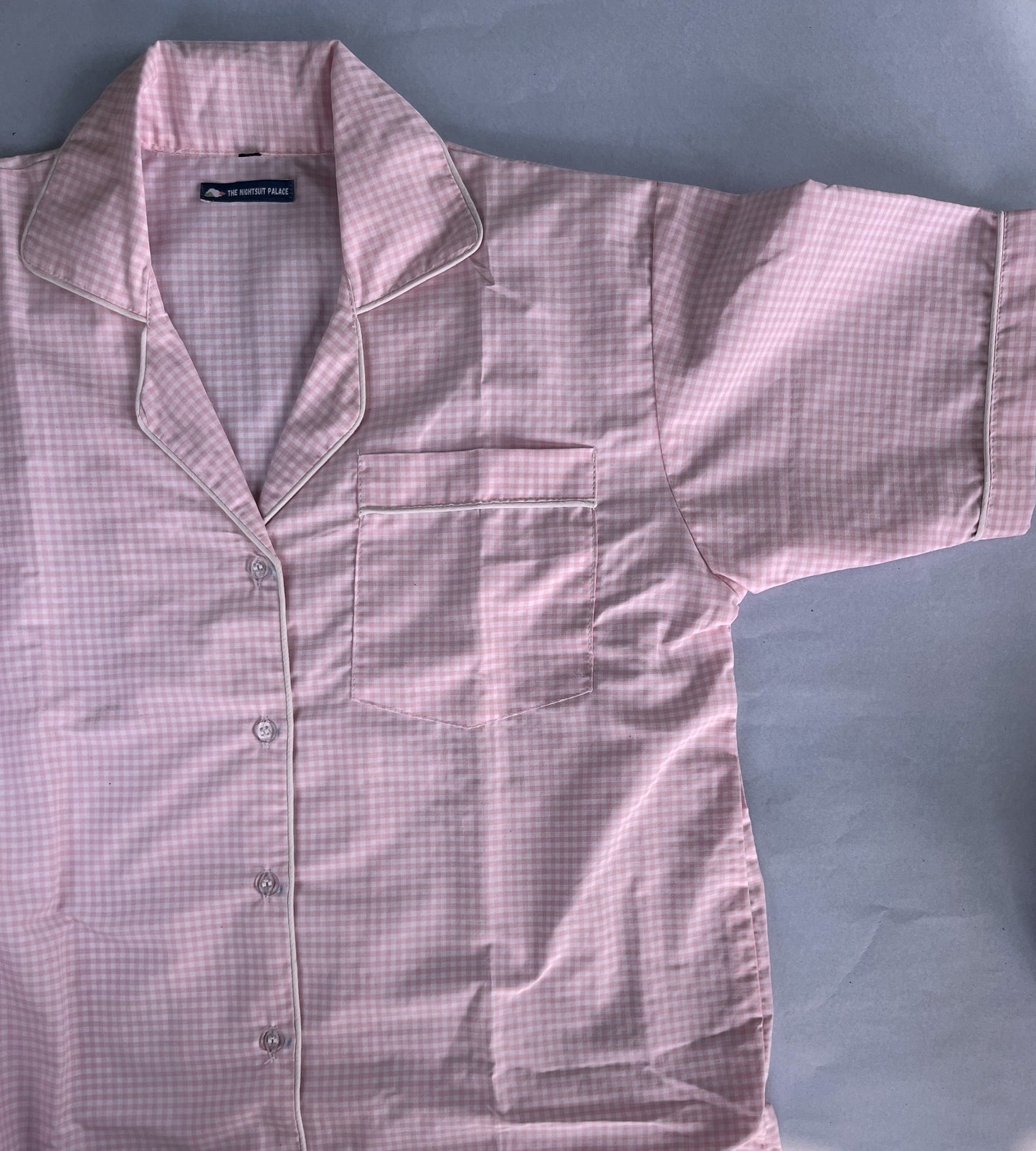 Pink checks PJ set