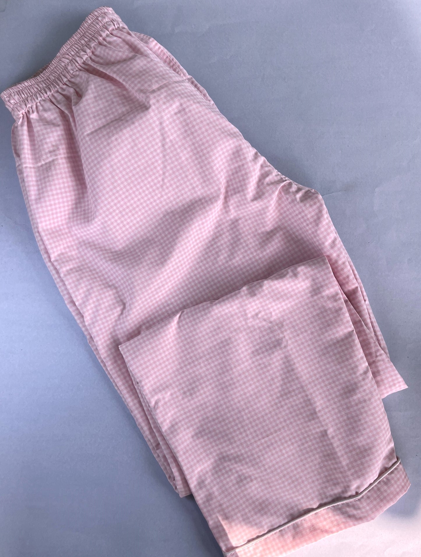 Pink checks PJ set