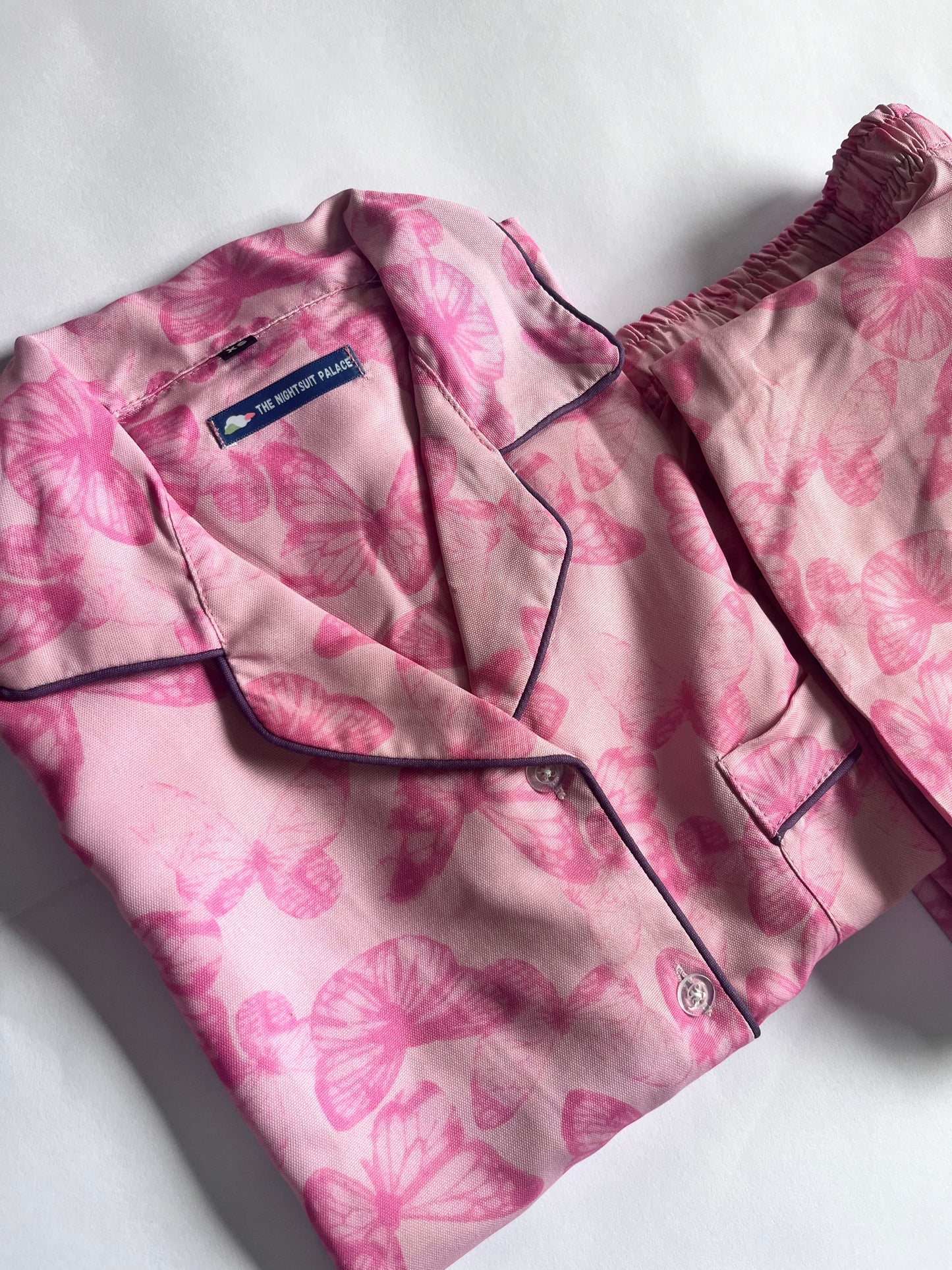 Pink butterfly PJ set
