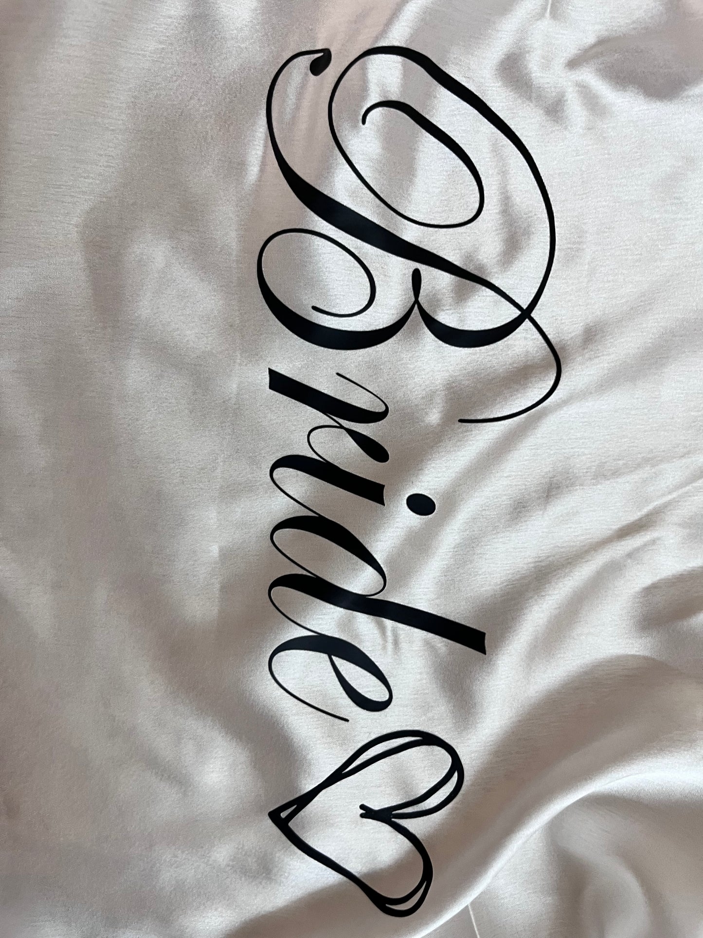 White Satin Robe - Bride & Bridesmaid Custom Robe