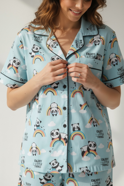 Baby Panda Shorts set