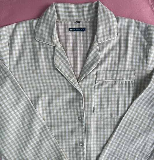 Off white checks PJ set