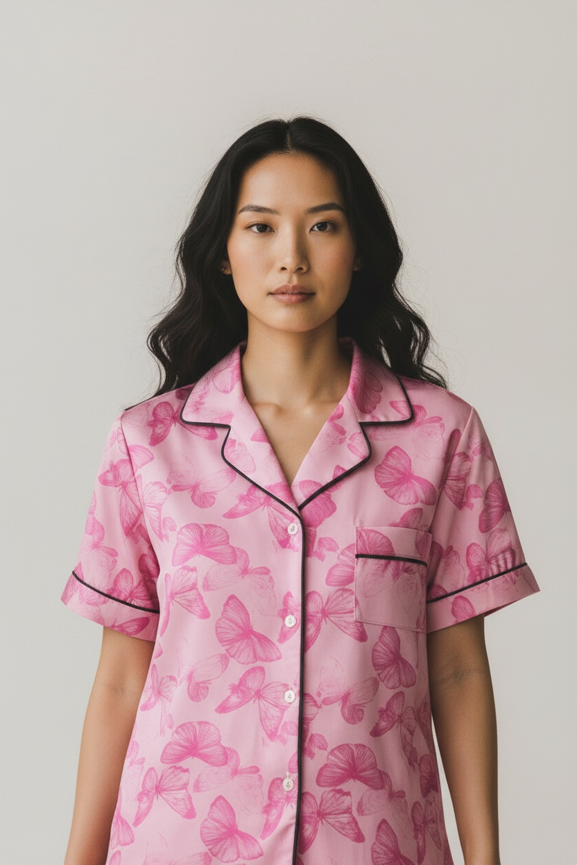 Pink butterfly PJ set