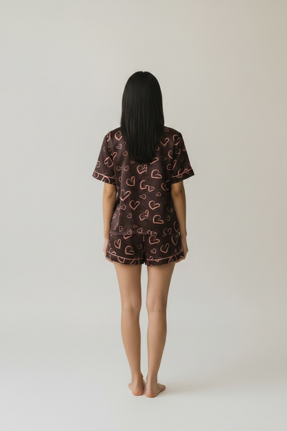 Peachy shorts set