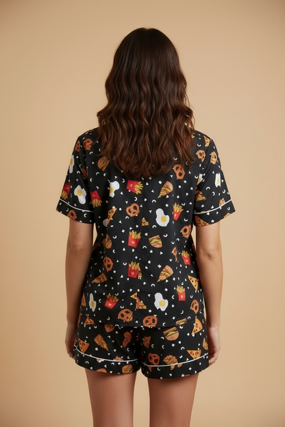 Foddie print Shorts set