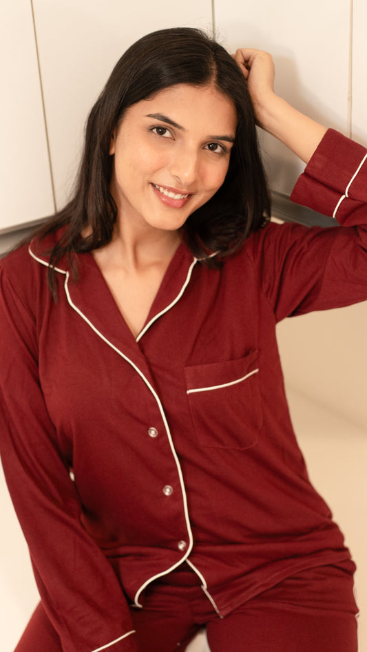 Maroon Cotton