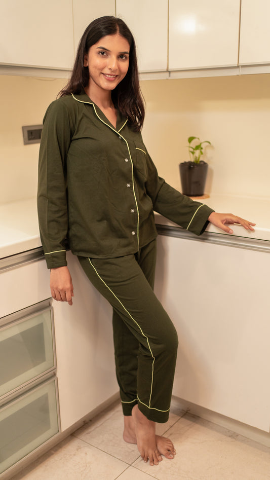 Olive green cotton