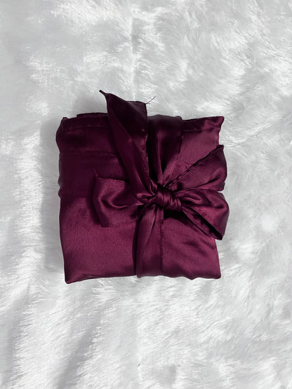 Maroon Satin Robe - Bride & Bridesmaid Custom Robe