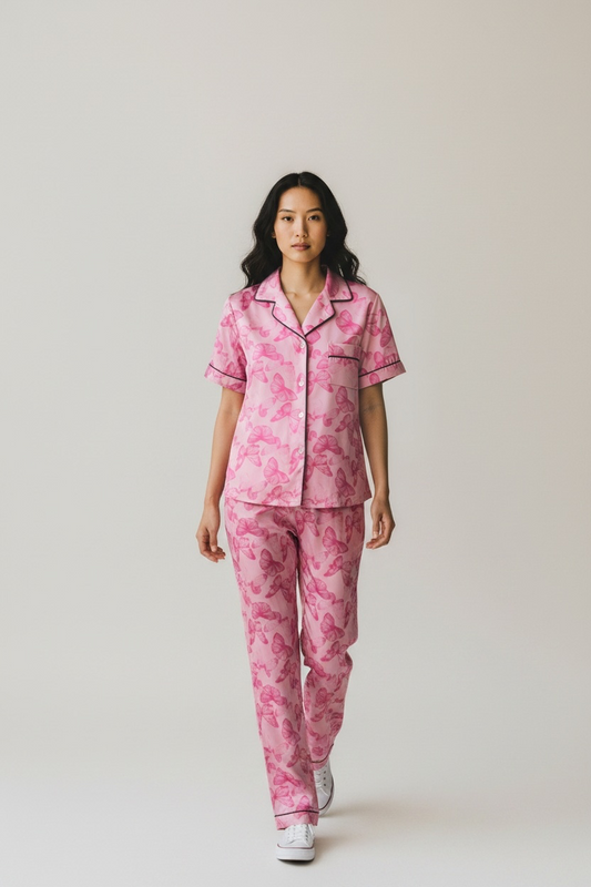 Pink butterfly PJ set