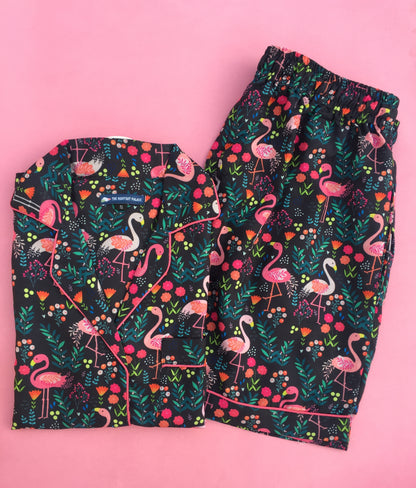 Floral Flamingo PJ set