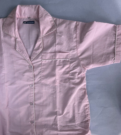 Pink checks PJ set