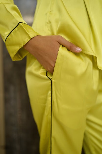 Neon Yellow PJ Set