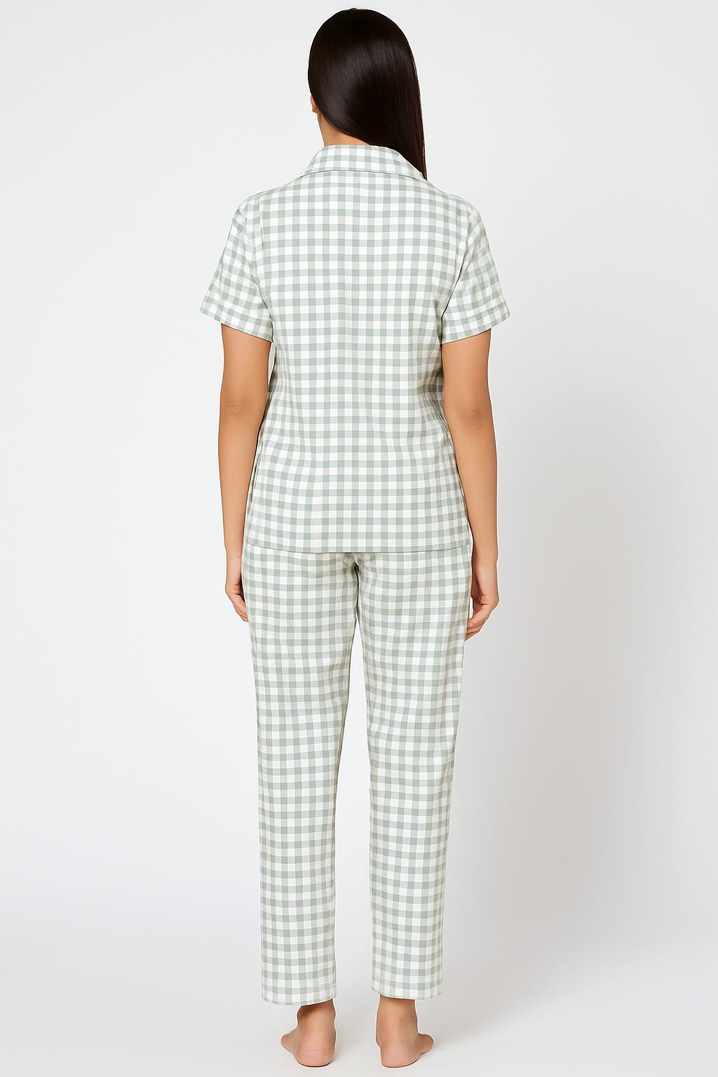 Off white checks PJ set