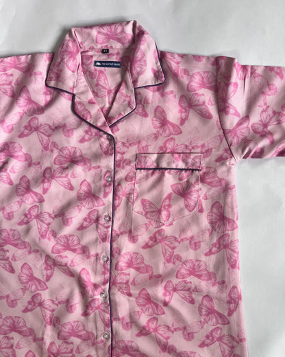 Pink butterfly PJ set