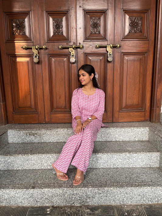 Blush and blossom co-ord set