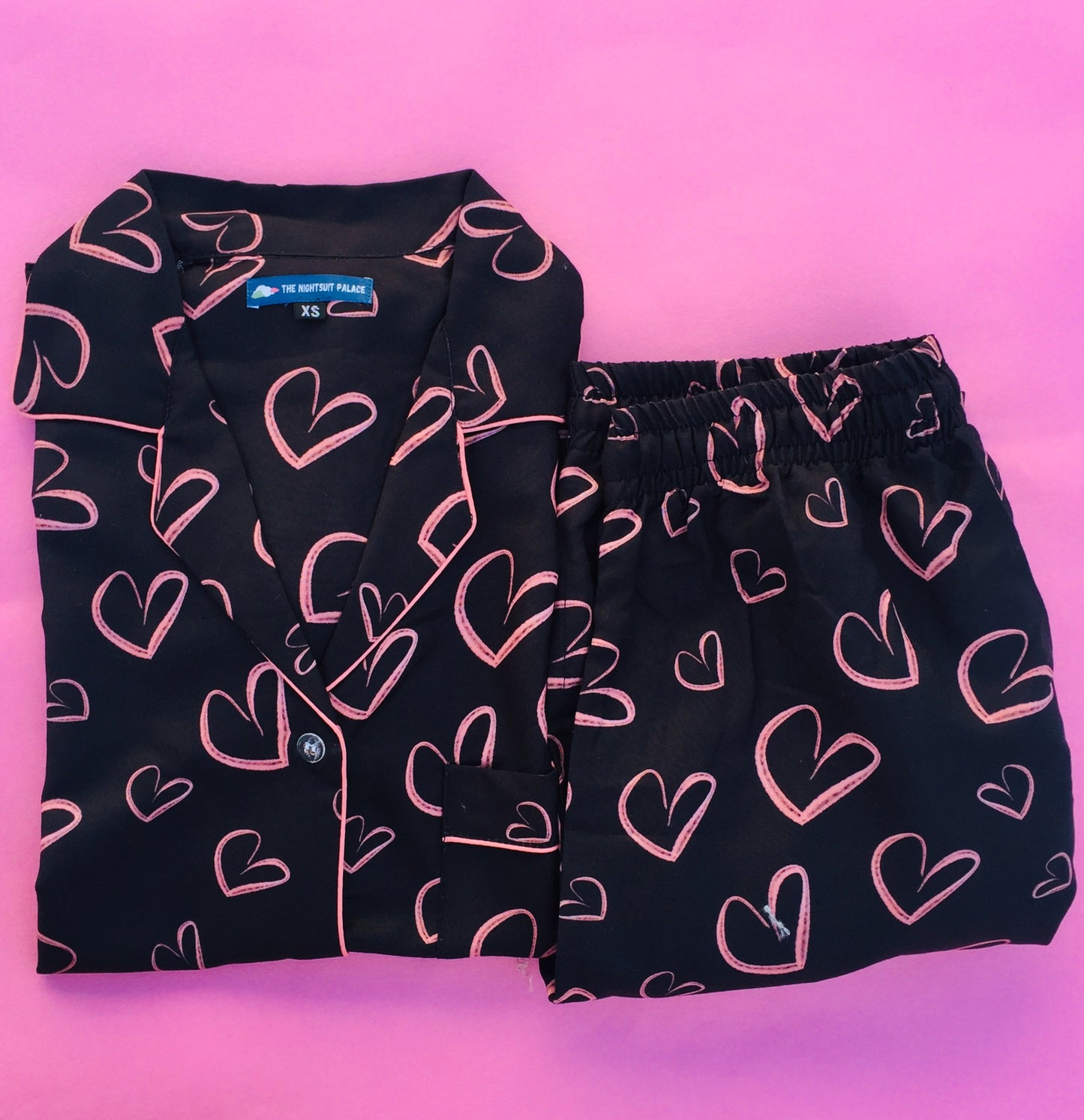 Peachy hearts PJ set