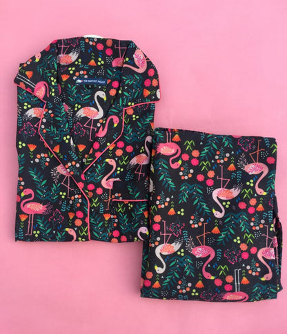 Floral Flamingo PJ set